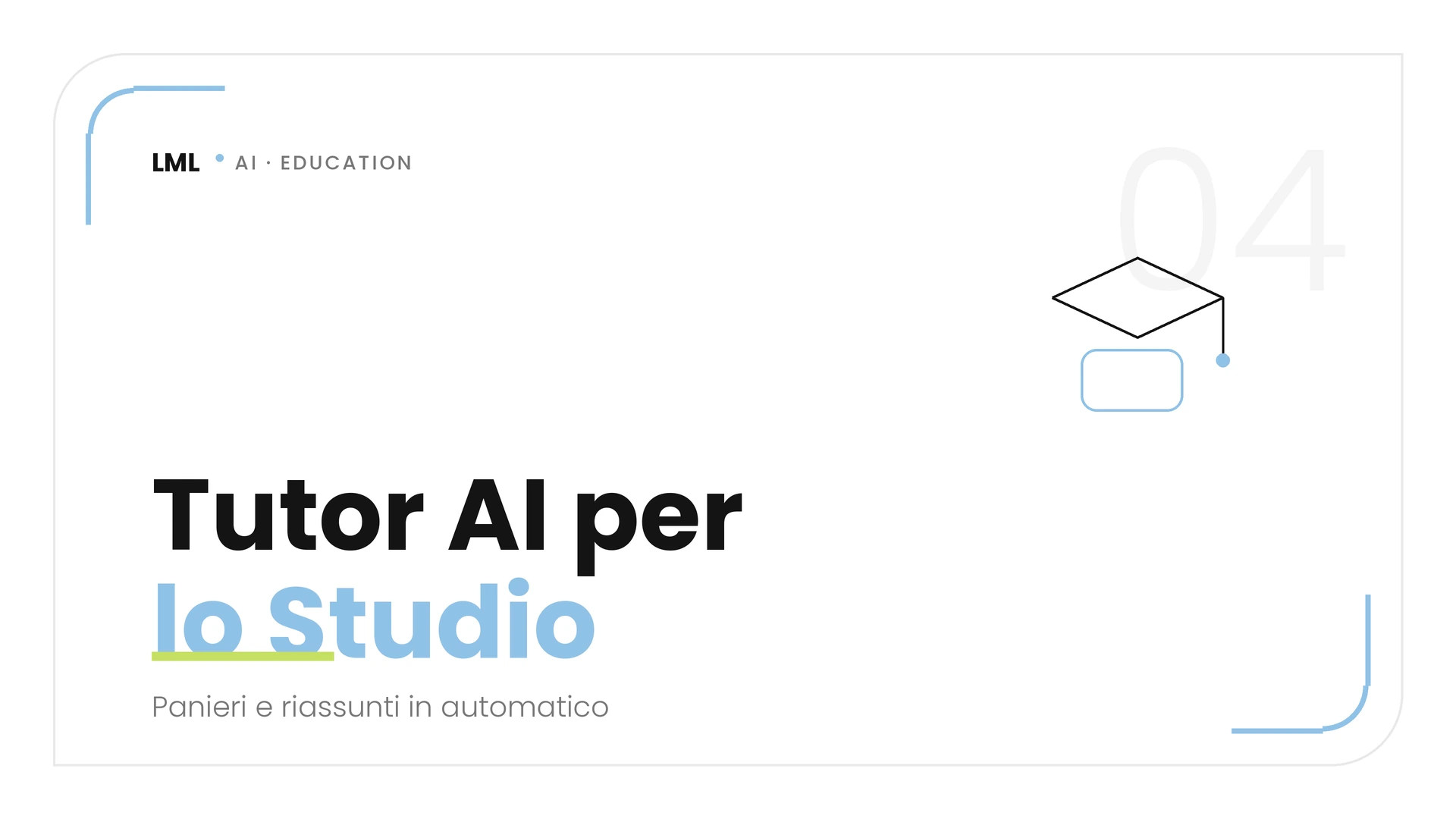 Assistente AI che genera riassunti e panieri di domande per studenti