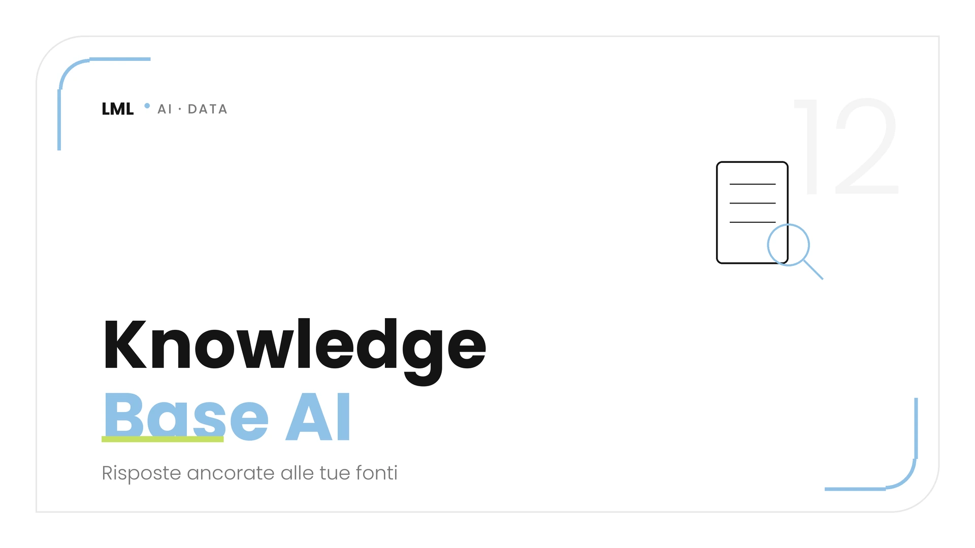 Interfaccia chat AI che cita le fonti documentali recuperate