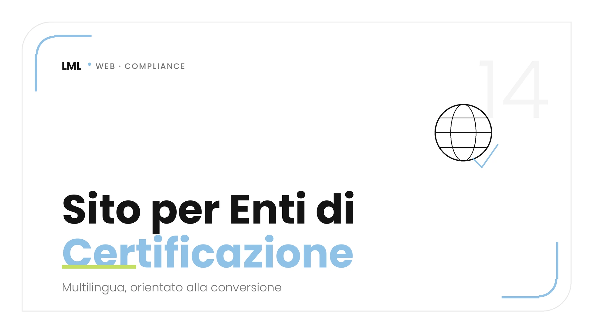 Homepage istituzionale multilingua con modulo di verifica certificati